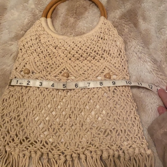 Macramé boho handbag - Picture 6 of 6